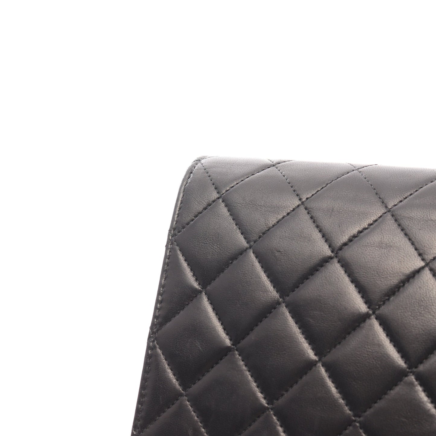 マトラッセ フルフラップ チェーンショルダーバッグ ラムスキン ブラック ゴールド金具 シャネル バッグ CHANEL