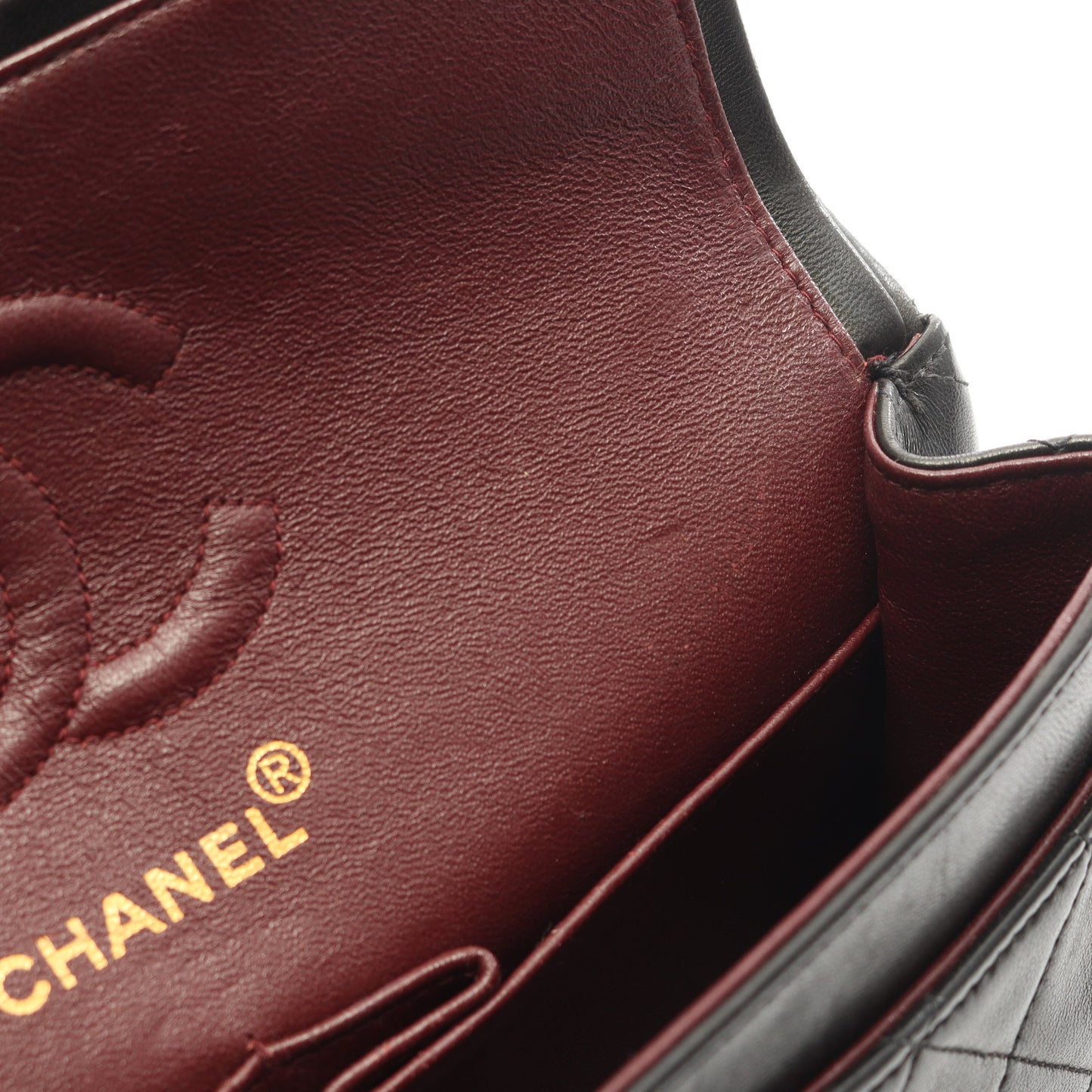 マトラッセ Wフラップ Wチェーンショルダーバッグ ラムスキン ブラック ゴールド金具 シャネル バッグ CHANEL