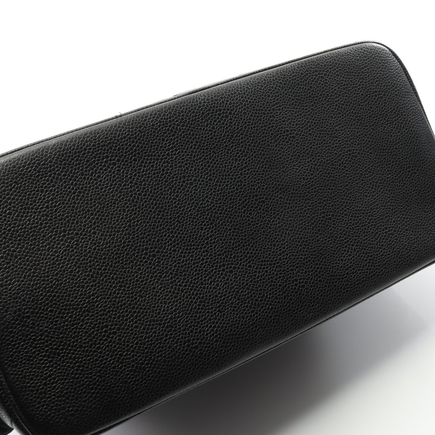 復刻トート ハンドバッグ トートバッグ キャビアスキン ブラック シルバー金具 シャネル バッグ CHANEL