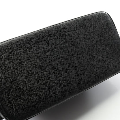 復刻トート ハンドバッグ トートバッグ キャビアスキン ブラック シルバー金具 シャネル バッグ CHANEL