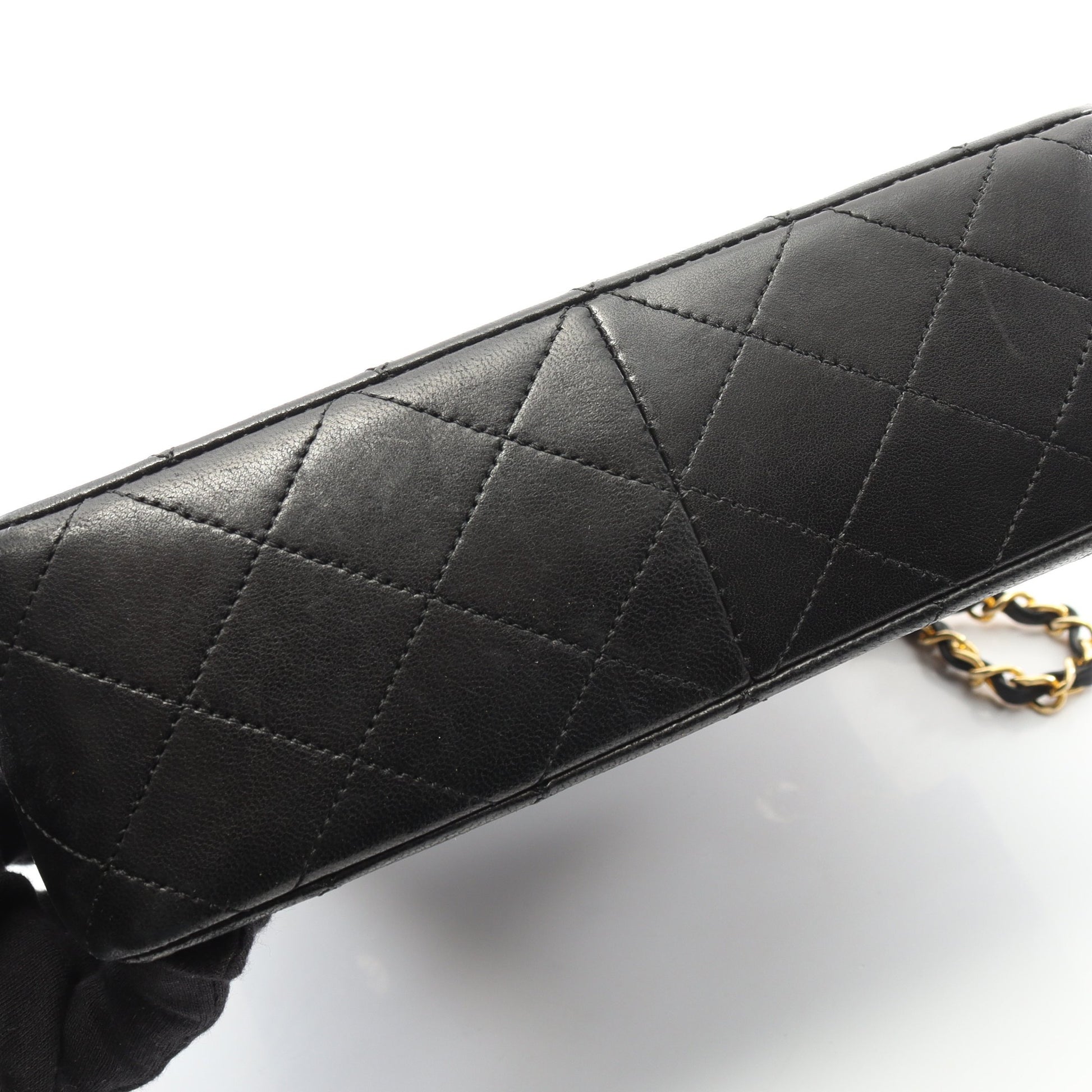 ミニマトラッセ20 チェーンショルダーバッグ ラムスキン ブラック ゴールド金具 ヴィンテージ シャネル バッグ CHANEL