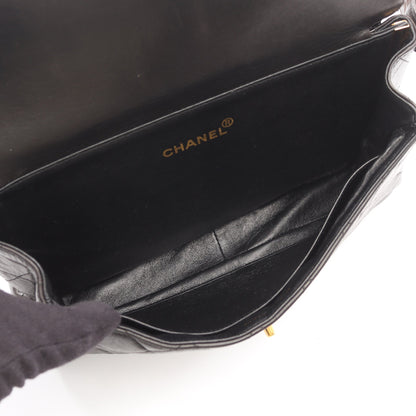 マトラッセ ダブルフェイス ハンドバッグ ラムスキン ブラック ゴールド金具 シャネル バッグ CHANEL