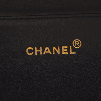 マトラッセ ダブルフェイス ハンドバッグ ラムスキン ブラック ゴールド金具 シャネル バッグ CHANEL