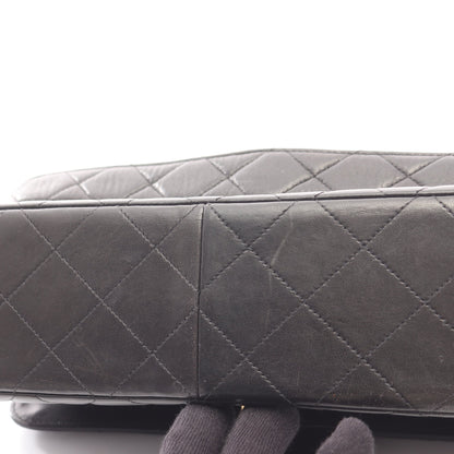 マトラッセ ダブルフェイス ハンドバッグ ラムスキン ブラック ゴールド金具 シャネル バッグ CHANEL