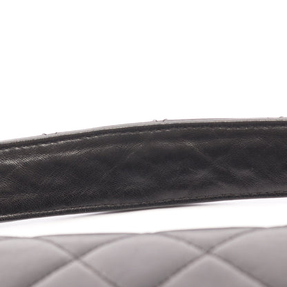 マトラッセ ダブルフェイス ハンドバッグ ラムスキン ブラック ゴールド金具 シャネル バッグ CHANEL