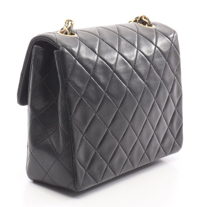 ミニマトラッセ20 チェーンショルダーバッグ ラムスキン ブラック ゴールド金具 シャネル バッグ CHANEL