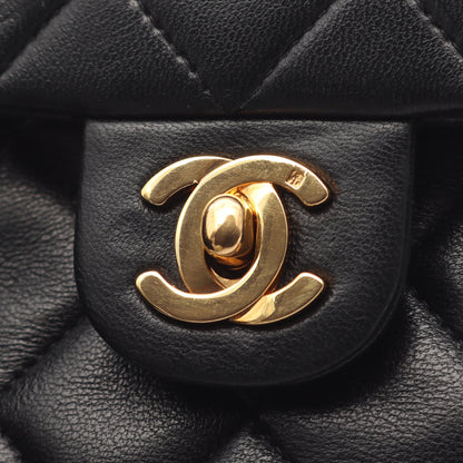 ミニマトラッセ20 チェーンショルダーバッグ ラムスキン ブラック ゴールド金具 シャネル バッグ CHANEL