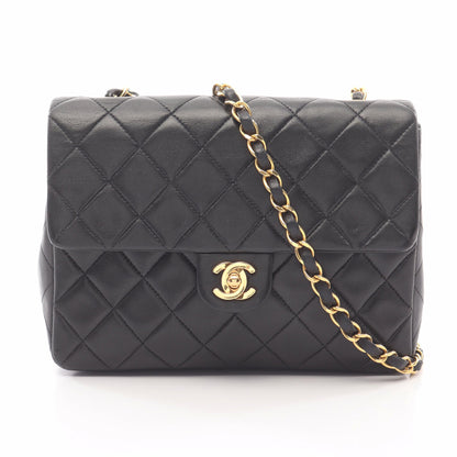 ミニマトラッセ20 チェーンショルダーバッグ ラムスキン ブラック ゴールド金具 シャネル バッグ CHANEL