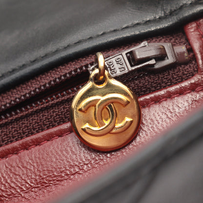 ミニマトラッセ20 チェーンショルダーバッグ ラムスキン ブラック ゴールド金具 シャネル バッグ CHANEL