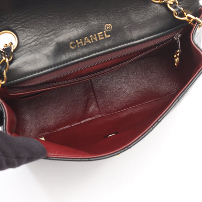 ミニマトラッセ20 チェーンショルダーバッグ ラムスキン ブラック ゴールド金具 シャネル バッグ CHANEL