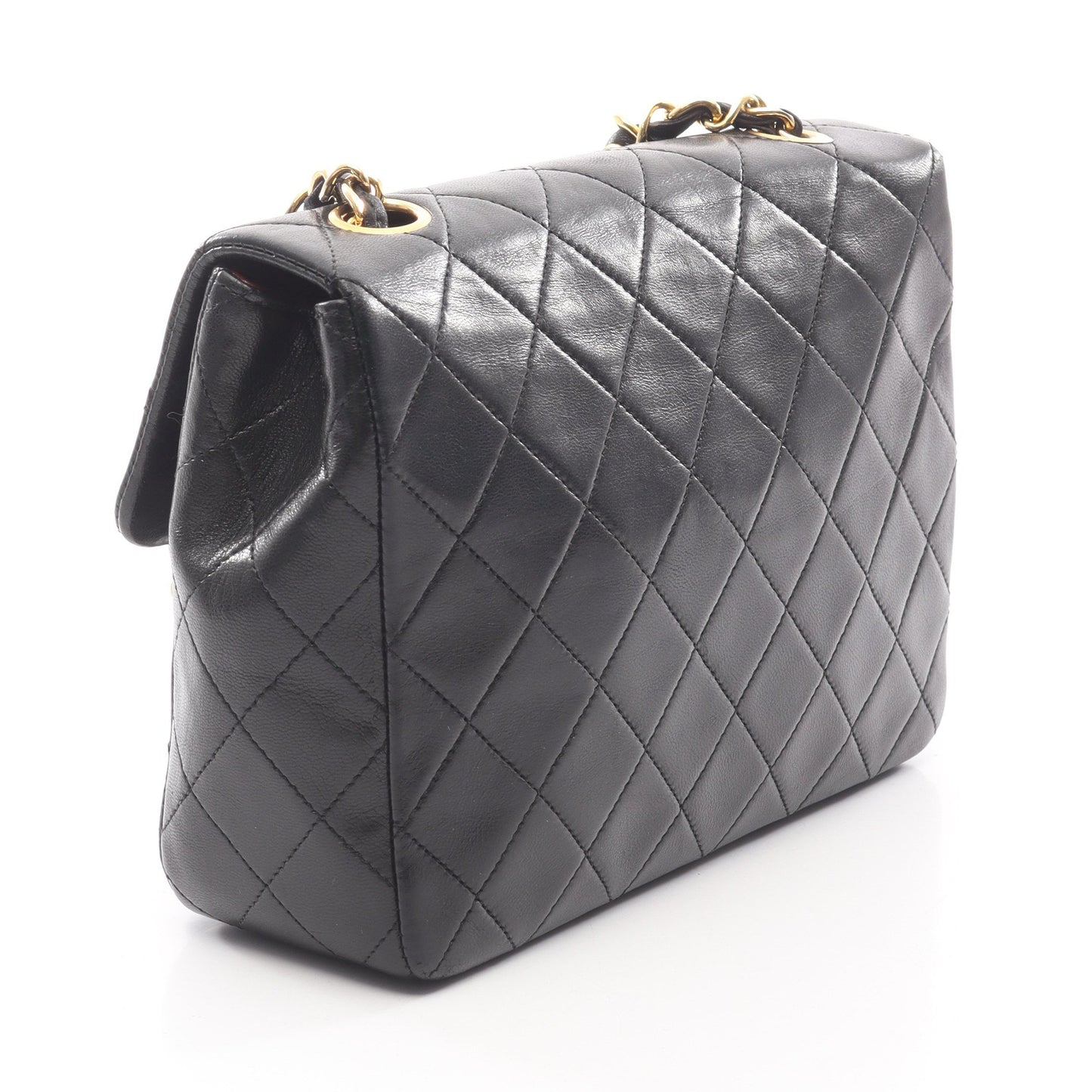 ミニマトラッセ20 チェーンショルダーバッグ ラムスキン ブラック ゴールド金具 シャネル バッグ CHANEL