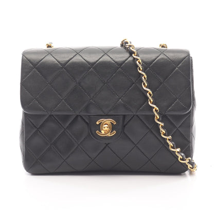 ミニマトラッセ20 チェーンショルダーバッグ ラムスキン ブラック ゴールド金具 シャネル バッグ CHANEL