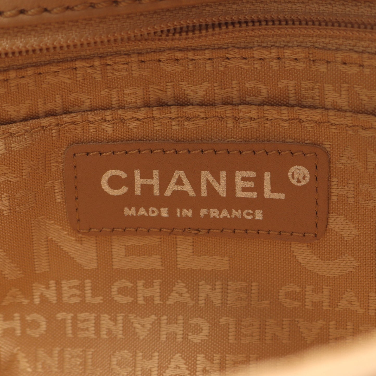 2.55 ワイルドステッチ Wチェーンショルダーバッグ ラムスキン ベージュ シルバー金具 シャネル バッグ CHANEL