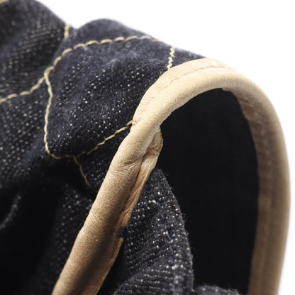 スパークリングデニム ココマーク ショルダーバッグ トートバッグ デニム ダークネイビー ゴールド金具 シャネル バッグ CHANEL