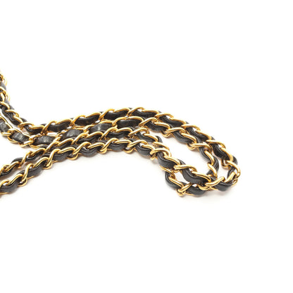 マトラッセ シングルフラップ チェーンショルダーバッグ ラムスキン ブラック ゴールド金具 シャネル バッグ CHANEL