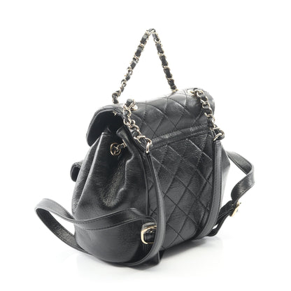 マトラッセ バックパック リュックサック レザー ブラック ゴールド金具 シャネル バッグ CHANEL