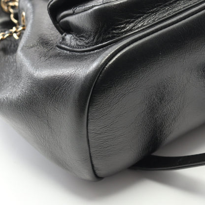 マトラッセ バックパック リュックサック レザー ブラック ゴールド金具 シャネル バッグ CHANEL