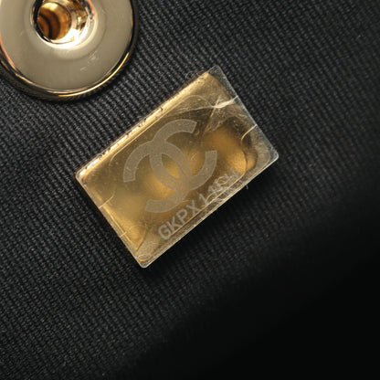 マトラッセ バックパック リュックサック レザー ブラック ゴールド金具 シャネル バッグ CHANEL