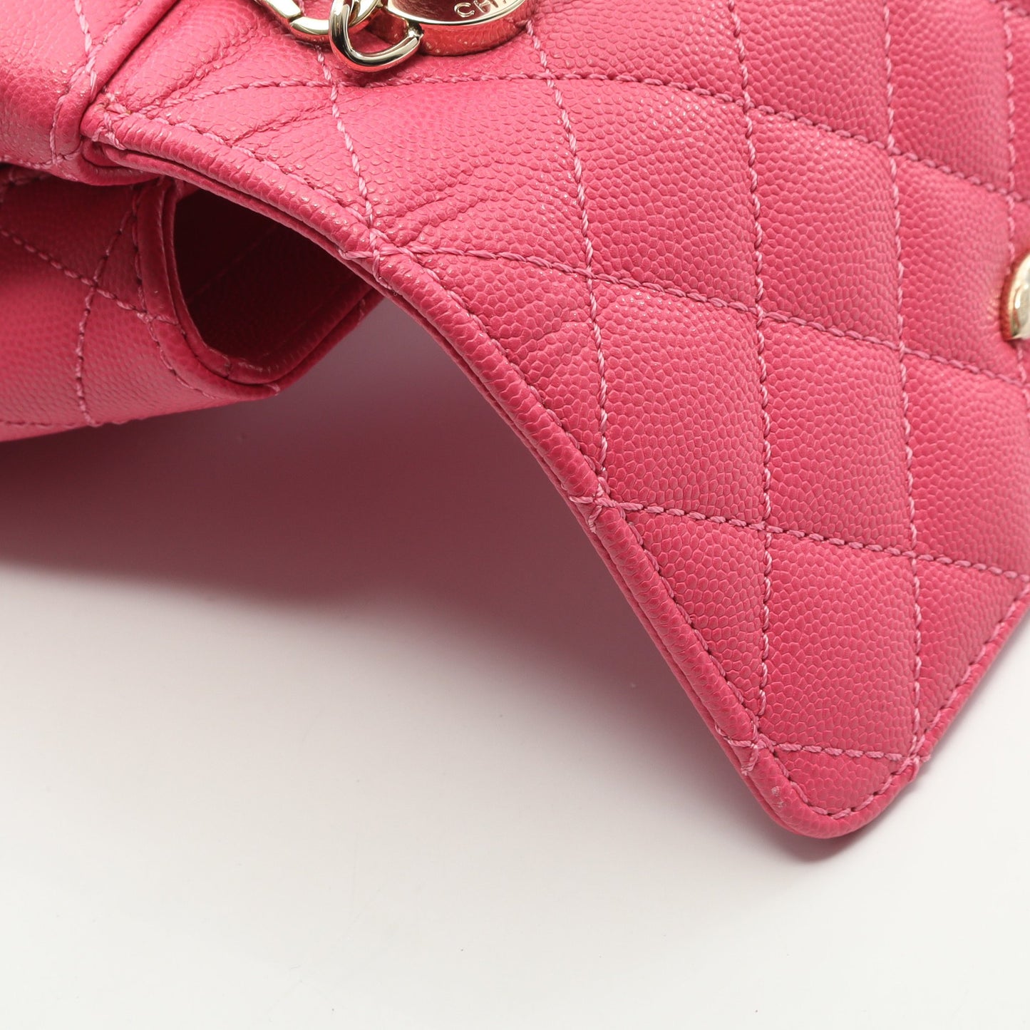 ココハンドルXXS トップハンドル ハンドバッグ キャビアスキン ピンクパープル ゴールド金具 2WAY シャネル バッグ CHANEL