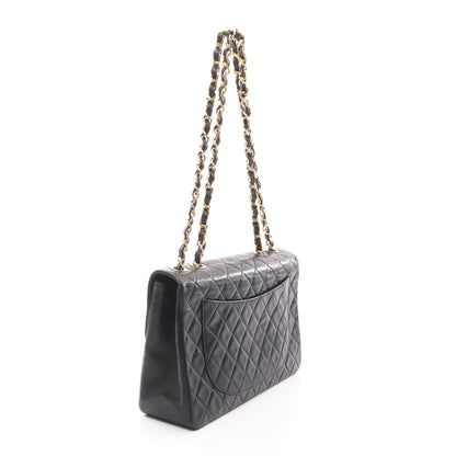 デカマトラッセ34 Wチェーンショルダーバッグ ラムスキン ブラック ゴールド金具 シャネル バッグ CHANEL