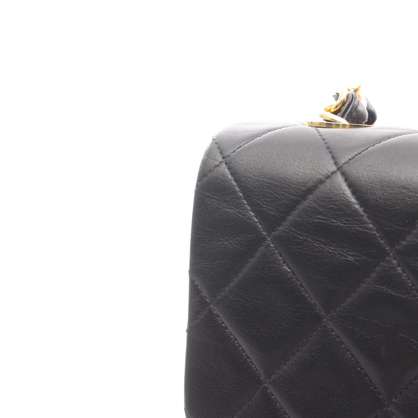 デカマトラッセ34 Wチェーンショルダーバッグ ラムスキン ブラック ゴールド金具 シャネル バッグ CHANEL