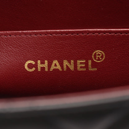 デカマトラッセ34 Wチェーンショルダーバッグ ラムスキン ブラック ゴールド金具 シャネル バッグ CHANEL