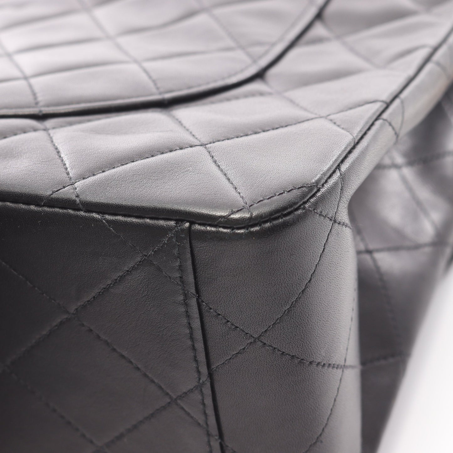 デカマトラッセ34 Wチェーンショルダーバッグ ラムスキン ブラック ゴールド金具 シャネル バッグ CHANEL