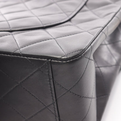デカマトラッセ34 Wチェーンショルダーバッグ ラムスキン ブラック ゴールド金具 シャネル バッグ CHANEL