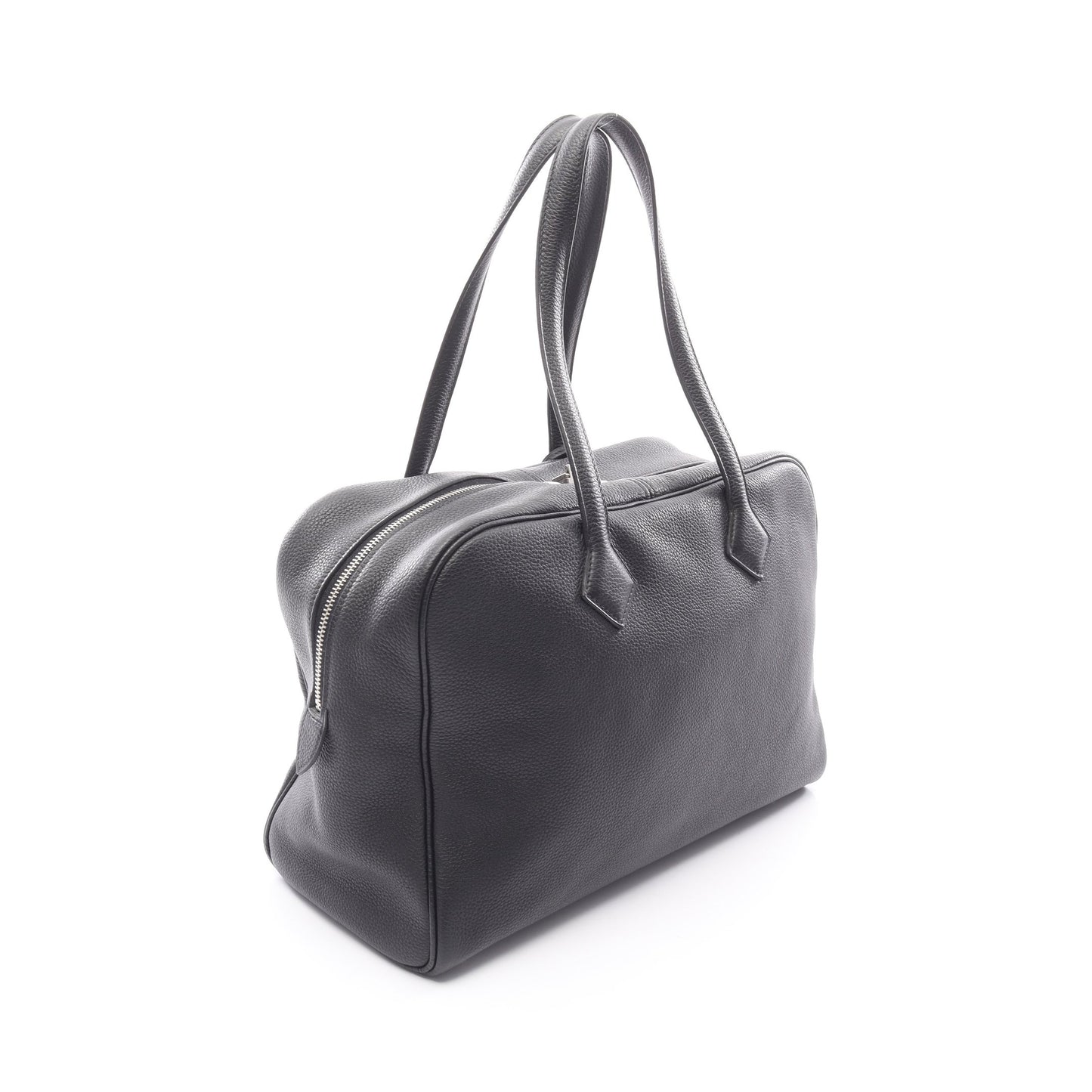 ヴィクトリア2 フールトゥ35 ハンドバッグ トリヨンクレマンス ブラック シルバー金具 X刻印 エルメス バッグ HERMES
