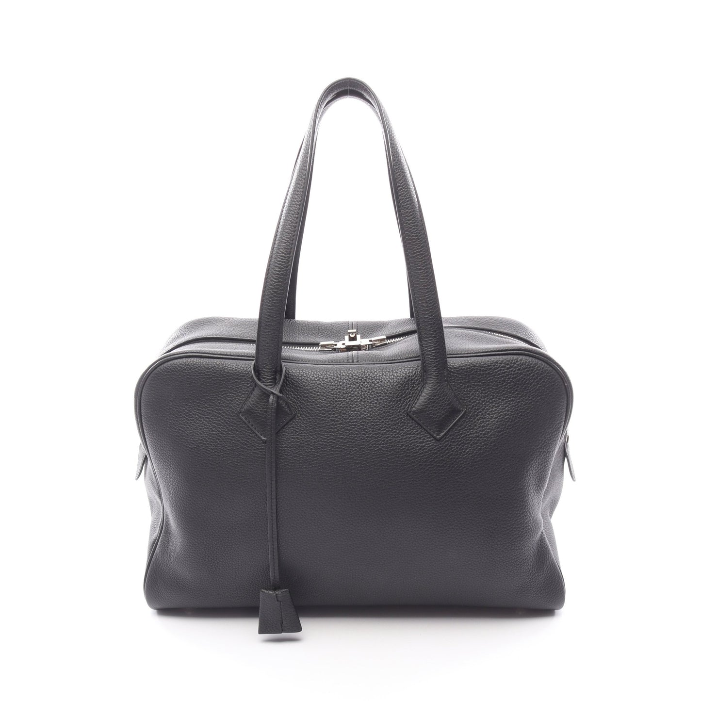 ヴィクトリア2 フールトゥ35 ハンドバッグ トリヨンクレマンス ブラック シルバー金具 X刻印 エルメス バッグ HERMES