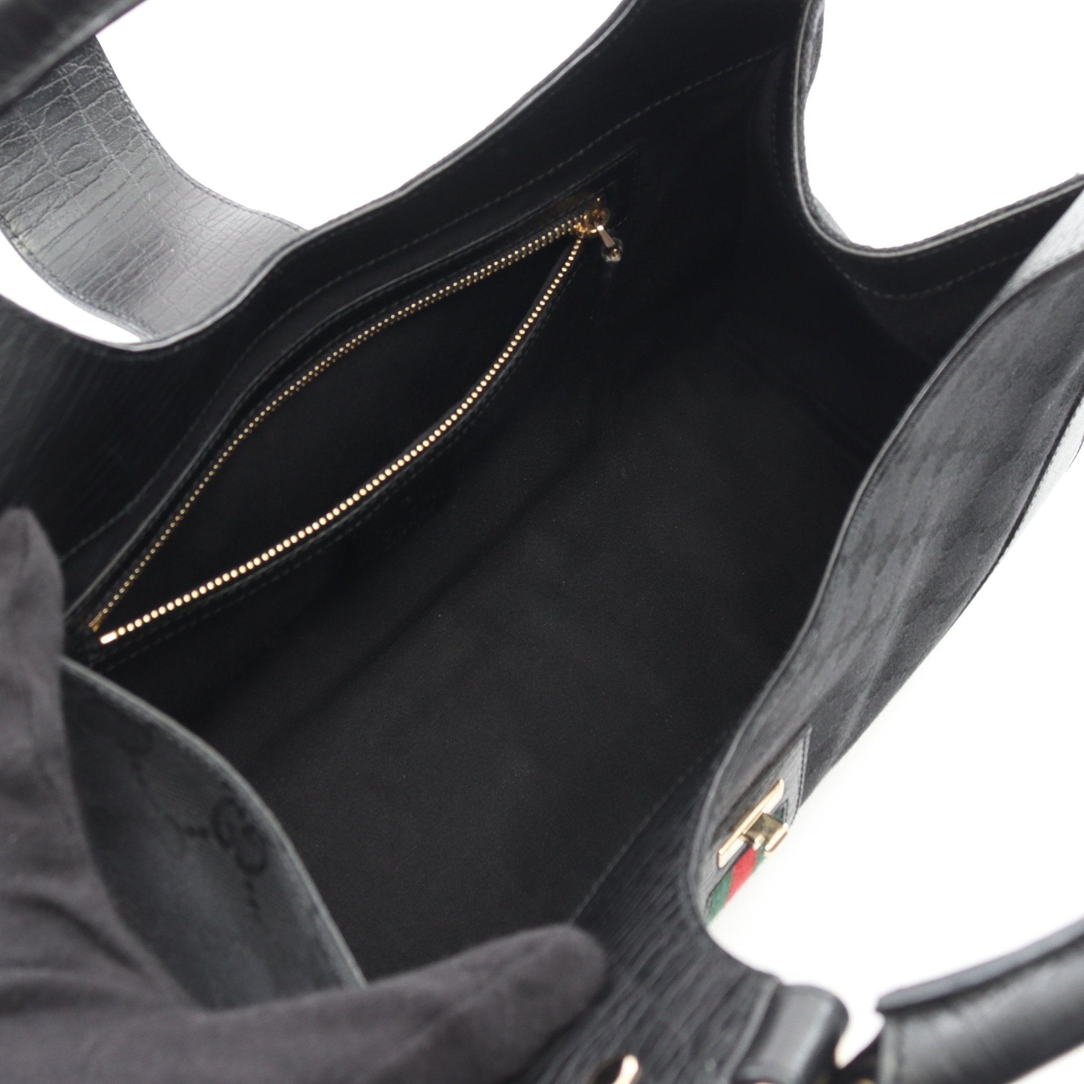 GGキャンバス シェリーライン ハンドバッグ キャンバス レザー