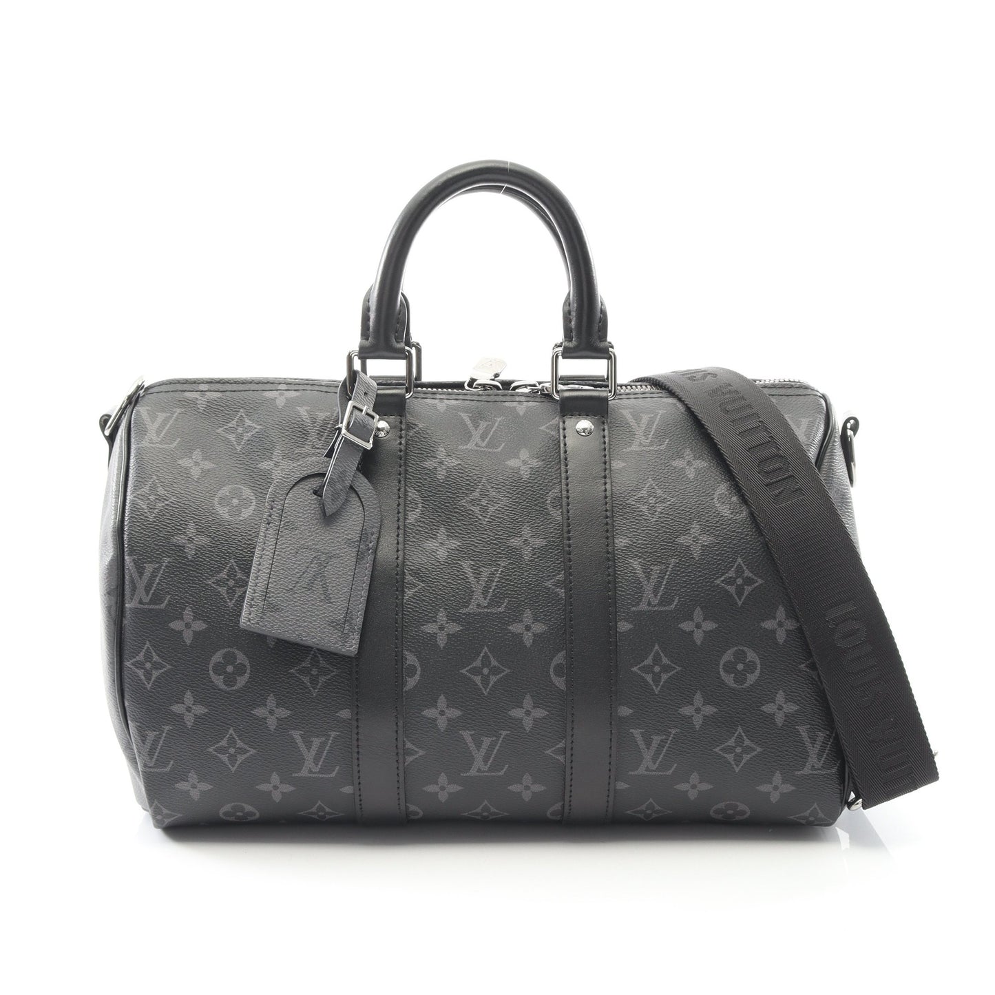 キーポル バンドリエール35 モノグラムエクリプス ハンドバッグ PVC レザー ブラック 2WAY ルイヴィトン バッグ LOUIS VUITTON