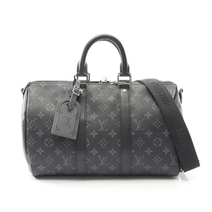 キーポル バンドリエール35 モノグラムエクリプス ハンドバッグ PVC レザー ブラック 2WAY ルイヴィトン バッグ LOUIS VUITTON