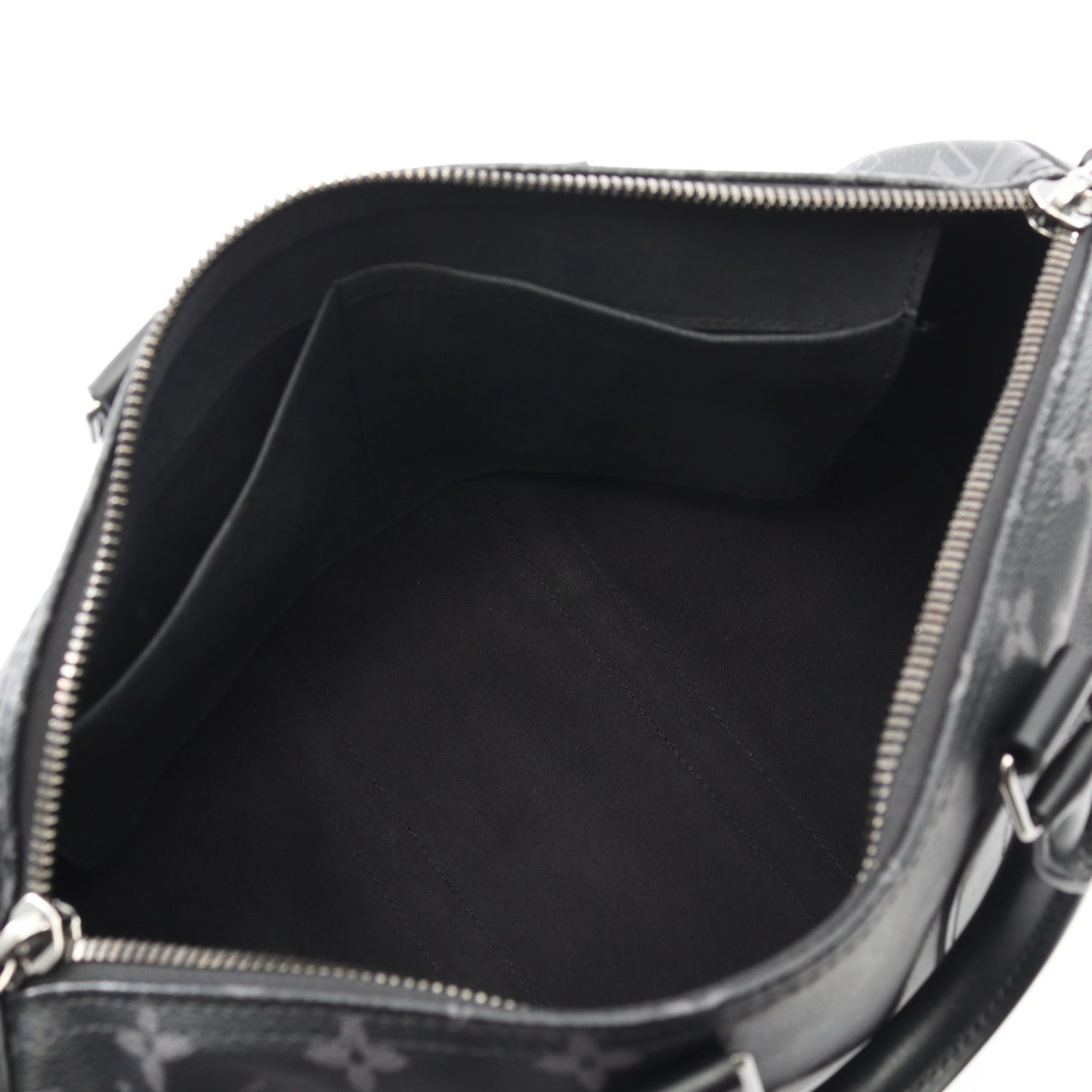 キーポル バンドリエール35 モノグラムエクリプス ハンドバッグ PVC レザー ブラック 2WAY ルイヴィトン バッグ LOUIS VUITTON