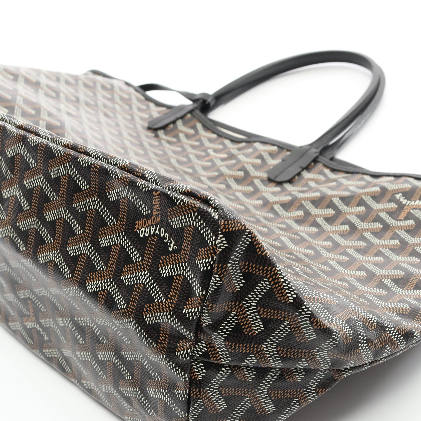 サンルイPM ハンドバッグ トートバッグ コーティングキャンバス レザー ブラック マルチカラー ゴヤール バッグ GOYARD