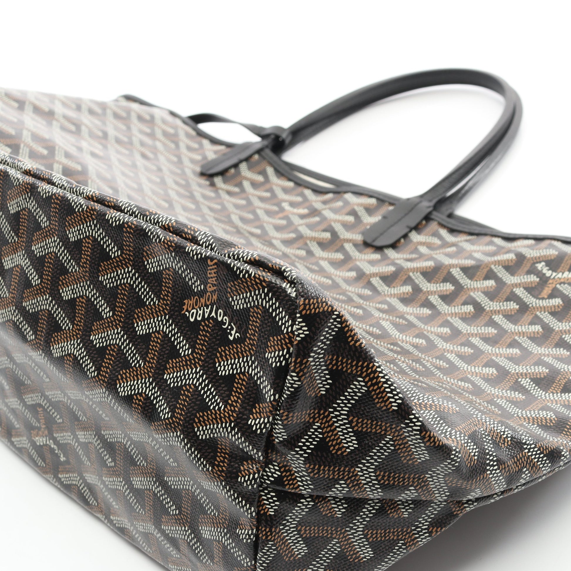 サンルイPM ハンドバッグ トートバッグ コーティングキャンバス レザー ブラック マルチカラー ゴヤール バッグ GOYARD