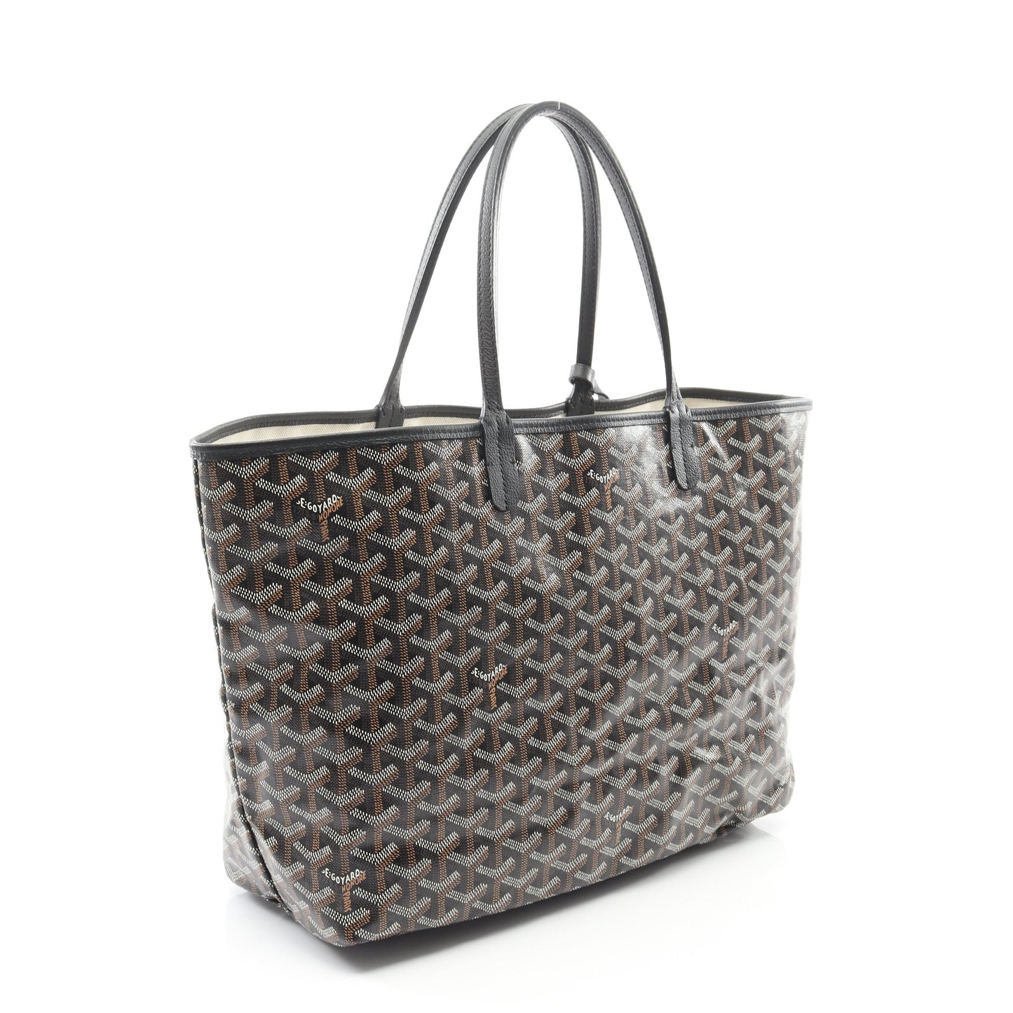 サンルイPM ハンドバッグ トートバッグ コーティングキャンバス レザー ブラック マルチカラー ゴヤール バッグ GOYARD