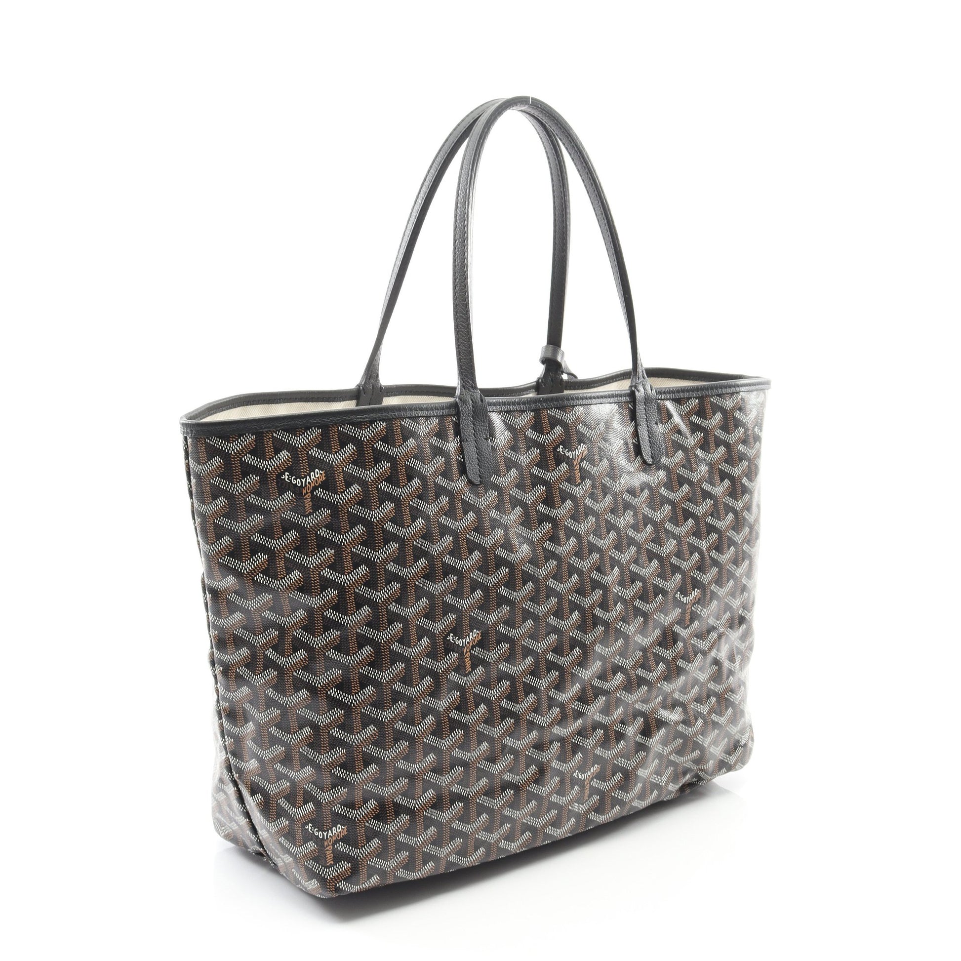 サンルイPM ハンドバッグ トートバッグ コーティングキャンバス レザー ブラック マルチカラー ゴヤール バッグ GOYARD