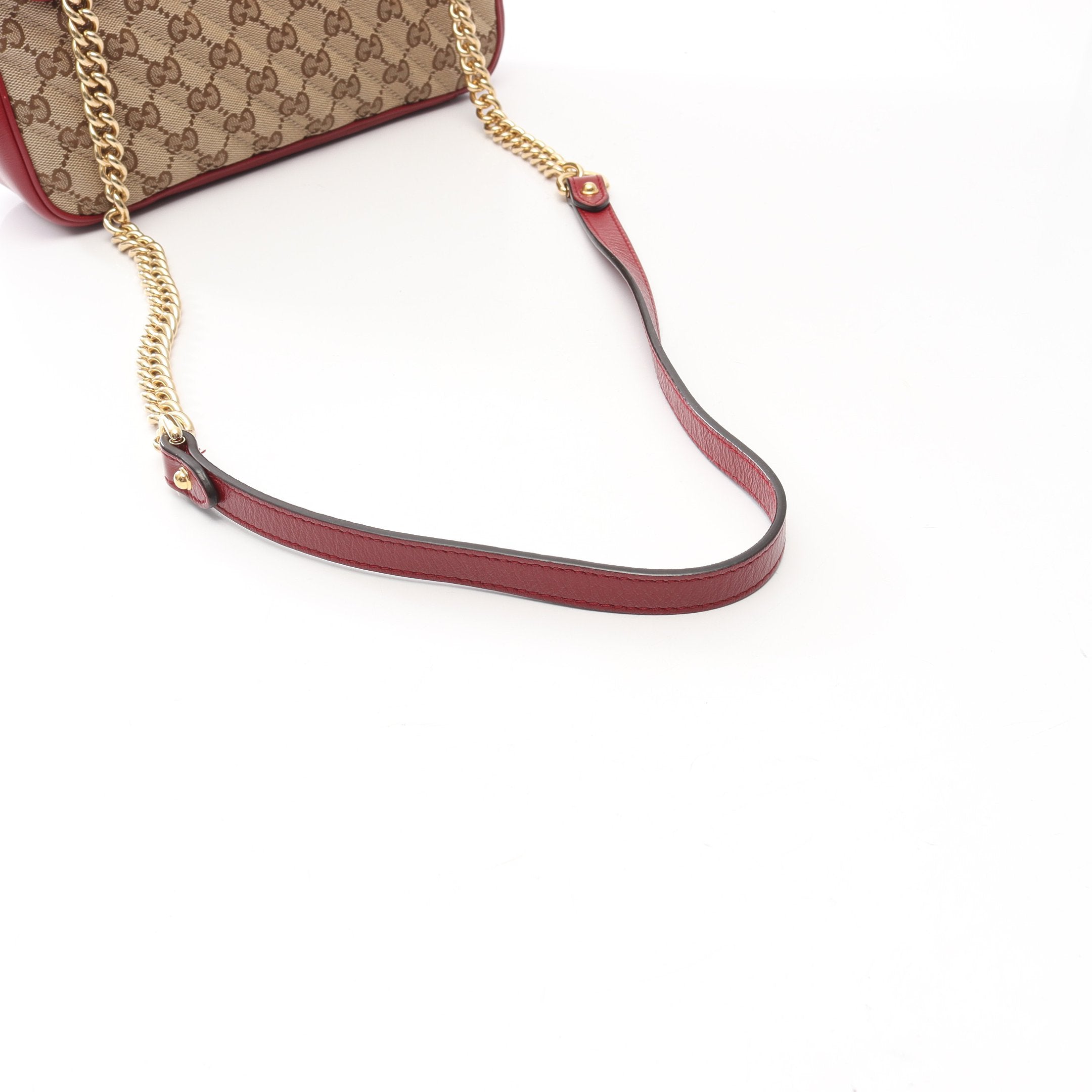 GGマーモント キルティング スモール GGキャンバス チェーンショルダー