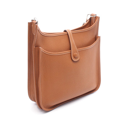 エヴリン 3 トロワ PM ショルダーバッグ トリヨンクレマンス ブラウン シルバー金具 □M刻印 エルメス バッグ HERMES