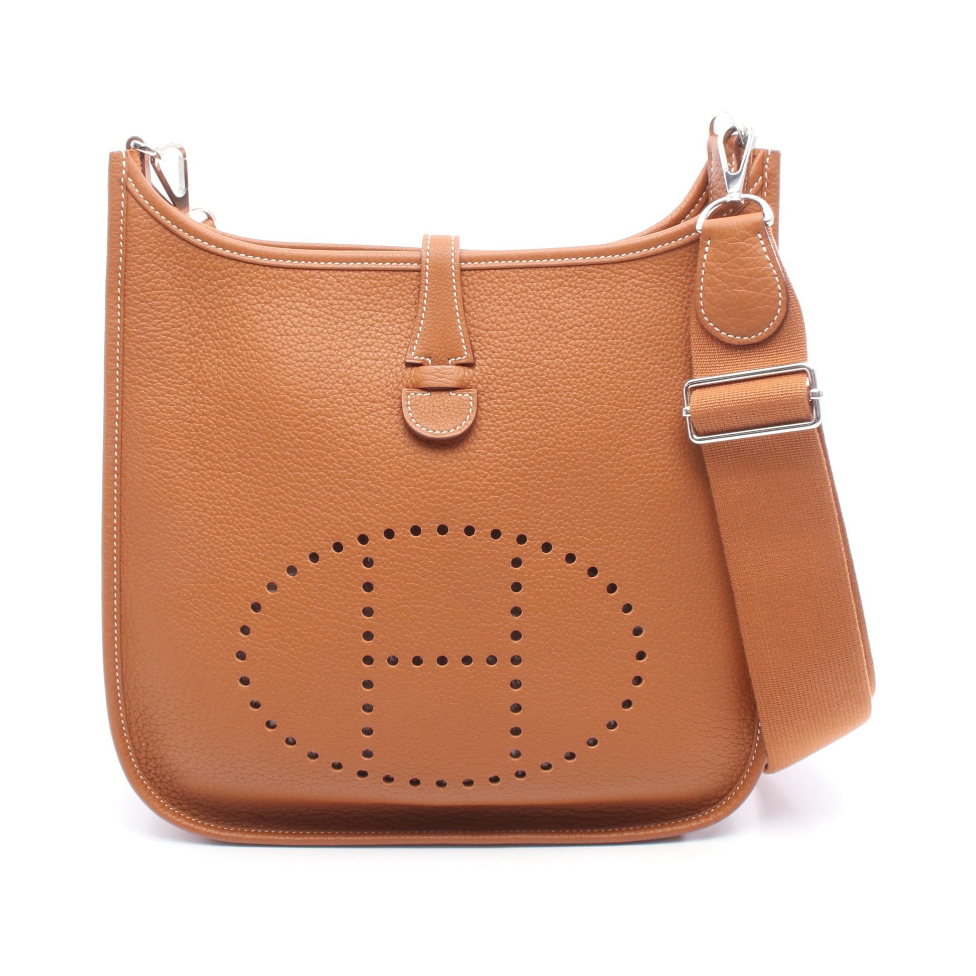エヴリン 3 トロワ PM ショルダーバッグ トリヨンクレマンス ブラウン シルバー金具 □M刻印 エルメス バッグ HERMES