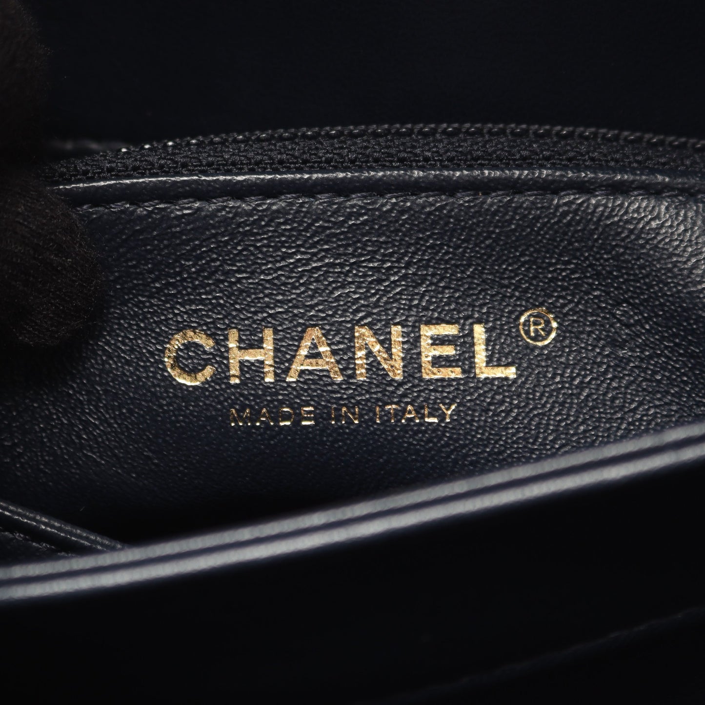 トレンディCC トップハンドル ハンドバッグ ラムスキン ダークネイビー ゴールド金具 2WAY シャネル バッグ CHANEL