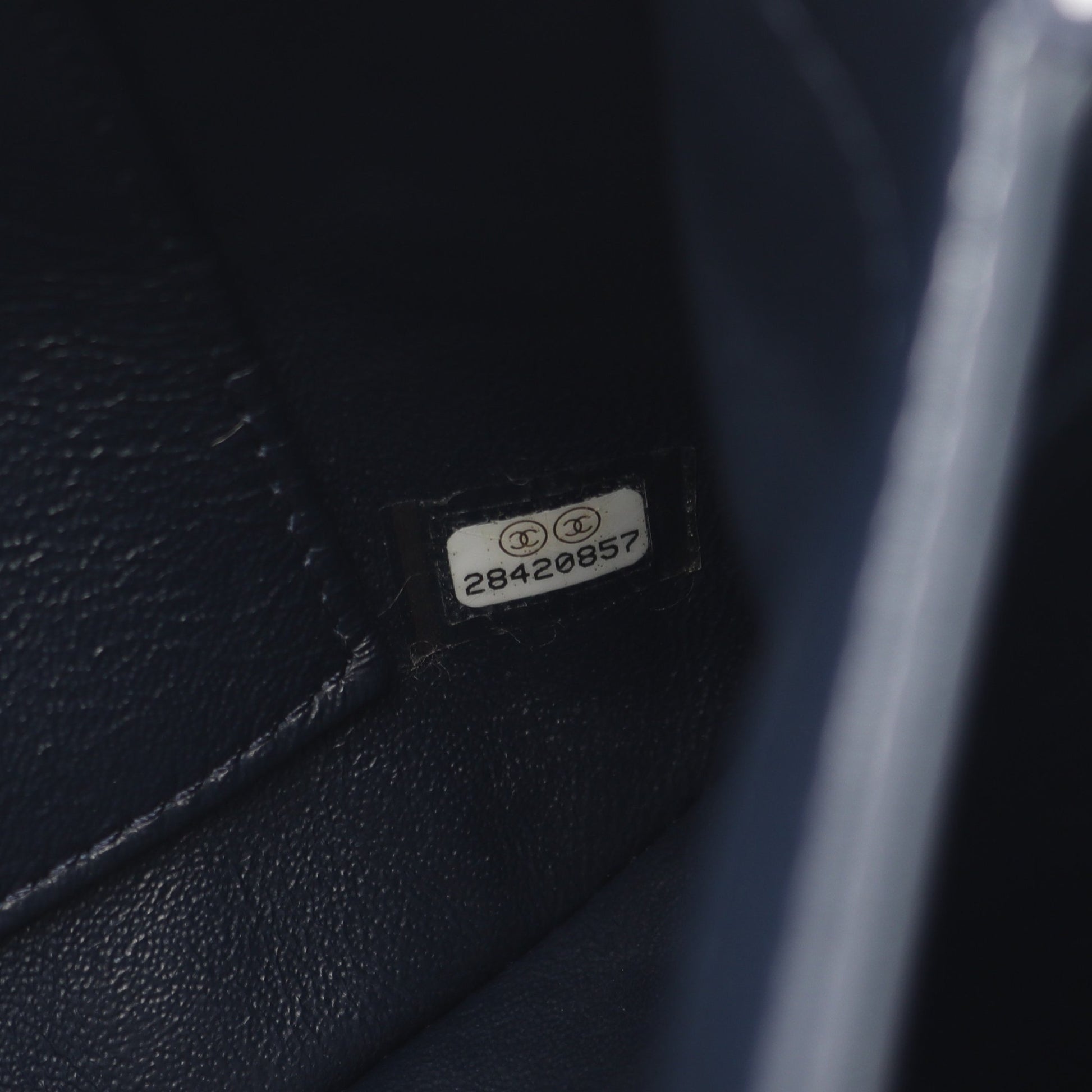 トレンディCC トップハンドル ハンドバッグ ラムスキン ダークネイビー ゴールド金具 2WAY シャネル バッグ CHANEL
