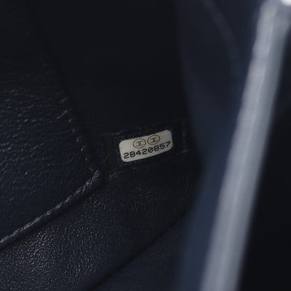 トレンディCC トップハンドル ハンドバッグ ラムスキン ダークネイビー ゴールド金具 2WAY シャネル バッグ CHANEL