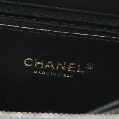 CCフィグリー バニティバッグ チェーンショルダーバッグ キャビアスキン ネイビー ブラック ゴールド金具 2WAY シャネル バッグ CHANEL