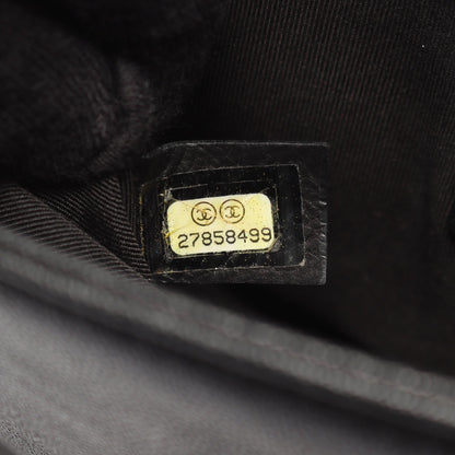 ボーイシャネル スモール チェーンショルダーバッグ キャビアスキン ブラック ゴールド金具 シャネル バッグ CHANEL