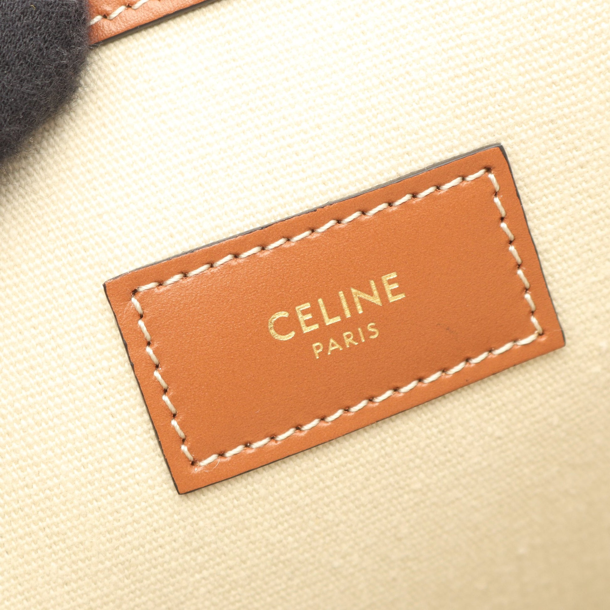 ミュージアムバッグ トリオンフ ショルダーバッグ トートバッグ キャンバス レザー ベージュ ブラウン セリーヌ バッグ CELINE