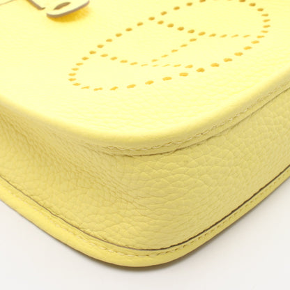エヴリンTPM ライム ショルダーバッグ トリヨンクレマンス イエロー シルバー金具 W刻印 エルメス バッグ HERMES