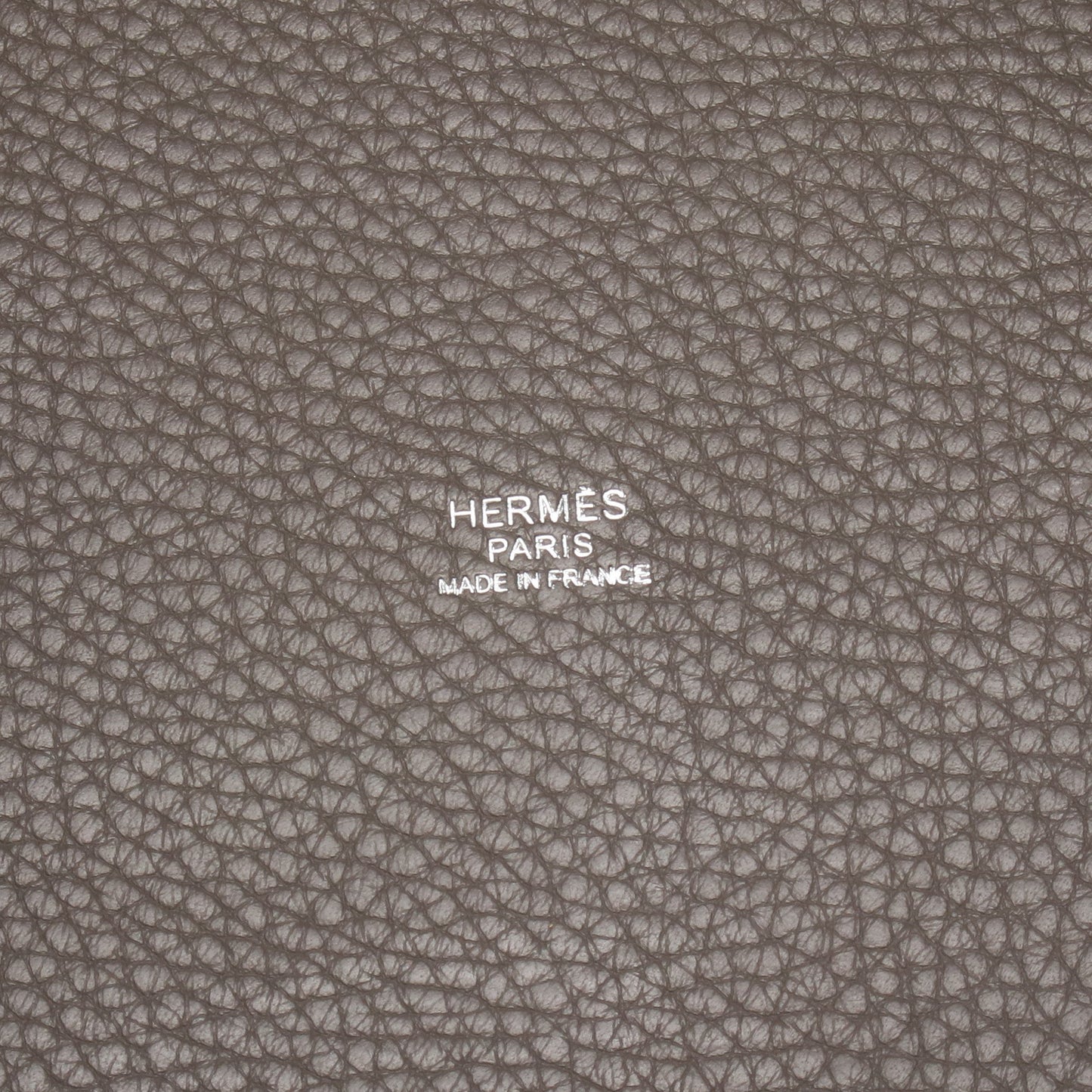 ピコタンロックMM エタン ハンドバッグ トリヨンクレマンス グレー シルバー金具 C刻印 エルメス バッグ HERMES