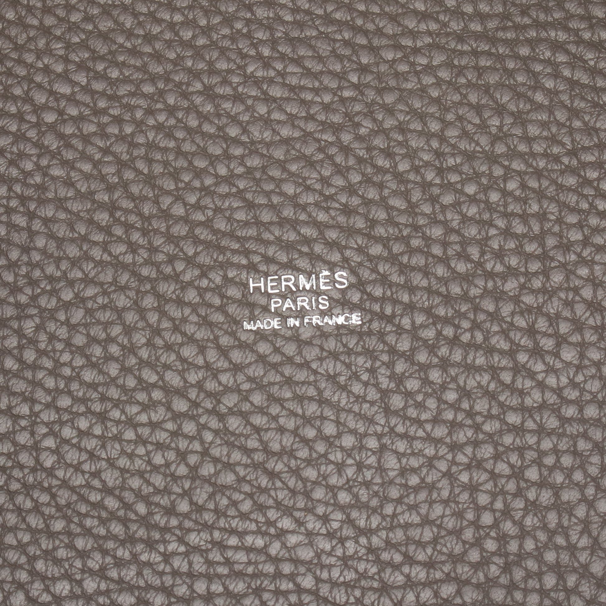 ピコタンロックMM エタン ハンドバッグ トリヨンクレマンス グレー シルバー金具 C刻印 エルメス バッグ HERMES